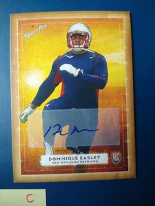 2014 Topps Turkey Red Dominique Easley #16 New England Patriots AUTO Rookie RC - Picture 1 of 2