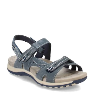 Women's Earth Origins, Sophie Sandal SOPHIE-420 Medium Blue SUEDE - Picture 1 of 8