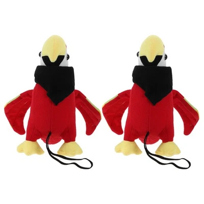  2 Sets Party Dress Up Plush Pirate Parrot Peluche Pappagallo Finto Prop - Image 1 of 4