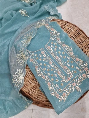 Salwar Kameez Ropa India Dupatta Kurta Paquistaní Mujeres Fiesta Boda Diseñador Foto 1 de 4