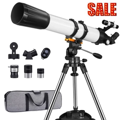 Профессиональный астрономический телескоп-рефрактор 32-240x 90 мм для начинающих взрослых подарок - Изображение 1 из 4