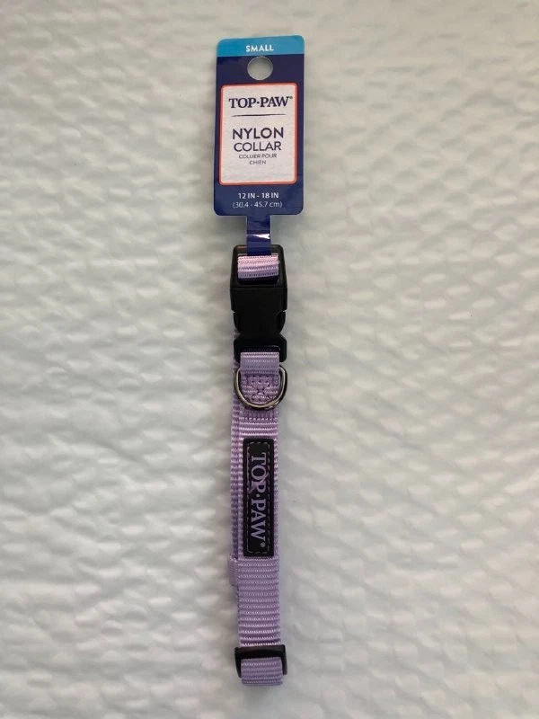 Top Paw Light Purple Gunmetal Small Dog Collar 12- 18 Inches - Image 1 of 1