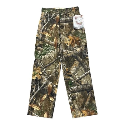 Rustic Ridge Hunting Cargo Pants Youth Juniors Boy Size Large Camo Green NWT - Image 1 of 4