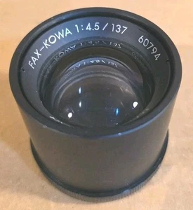 Lente Fax-Kowa F4.5 137 mm - Hecho en Japón - Imagen 1 de 4