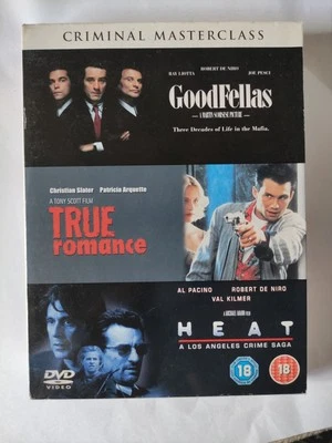 Criminal Masterclass : Goodfellas / True Romance / Heat DVD ❤️ 3 Disc Set - Image 1 of 3