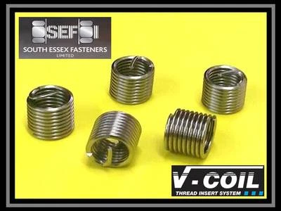 M8 x 1.25 x 2D V Coil - Fits Helicoil - Wire Thread Repair Inserts (QTY 10)