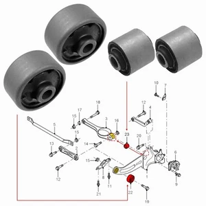2x BRACCIO DI CONTROLLO SOSPENSIONI POSTERIORI BOCCOLA ANTERIORE PER FORD MONDEO MK3 ESTATE - Foto 1 di 7