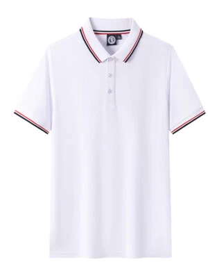 Unisex Mujeres Hombres Polo Ropa de Trabajo Uniforme Mangas Cortas Algodón Peinado A Foto 1 de 4