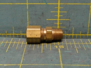 1/4 in. O.D. Tube Compression x 1/8 in. MIP Brass Compression Adapter Fitting - Picture 1 of 4