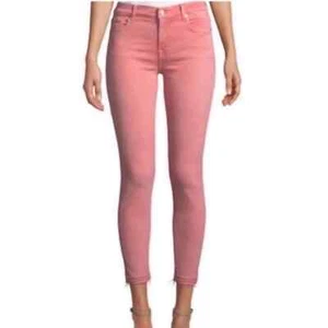 Seven7 Mid Rise Ankle Skinny Jean Dusty Pink Size 6 - Picture 1 of 4