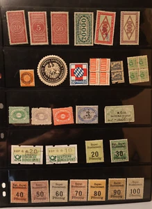 GERMAN REVENUE STAMP PAGE LOT OF 36 - Picture 1 of 4