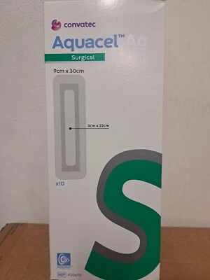 AQUACEL Ag Surgical 9cm × 30cm ( 1 medicazione ) - Image 1 of 2