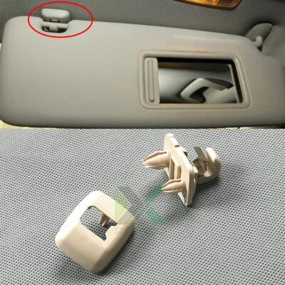 Car Inner Beige Sun Visor Clip For Audi A3 04-16 A4 S4 A5 08-16 Q3 Q5 TT 8E0 857 Foto 1 de 4