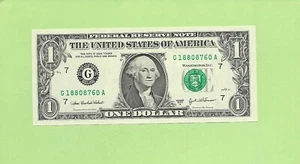 2003A ..UNCIRC 1 $ G 1880 8760 A .... 2003A 1 $ G-A NICE NOTE FRN - Bild 1 von 2