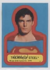 1978 Topps The Movie Stickers Superman Man of Steel (S Visible on Costume) 0f9x