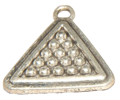 Billiards Pool Cue Rack Balls Charm  Tibetan Silver    J1255 - Image 1 of 4
