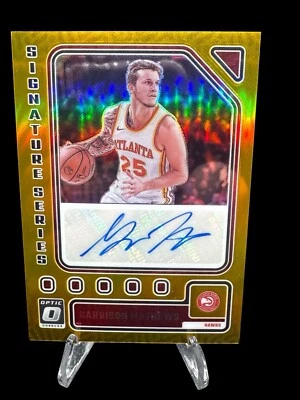 2023 Panini Donruss Optic Signature Series Gold Prizm 3/10 Garrison Mathews Auto - Image 1 of 2