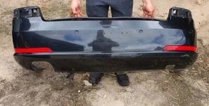 SKODA OCTAVIA VRS REAR BUMPER 2007 5 DOOR HATCHBACK BLACK - Picture 1 of 7