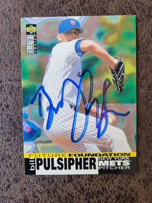 1995 Upper Deck ROOKIE Bill Pulsipher #35 - New York Mets - Autographed! - Image 1 of 3