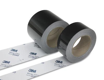 3M 2080 Gloss Matte Black 2" 4" 6" Vinyl Wrap Chrome Delete Window Door Trim - Image 1 of 2