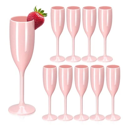 Champagne Flute Acrylic Champagne Glasses Wedding Toasting Champagne Flute Go... - Image 1 of 4
