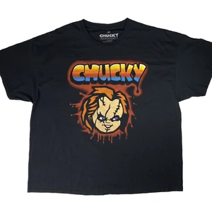 Vintage Chucky Child’s Play Movie Promo Y2K T-Shirt 3XL Graffiti Style 2004 - Bild 1 von 6