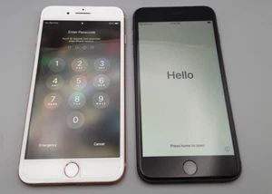 2 Apple iPhone 8 one Unlocked one 4 digit passcode - Afbeelding 1 van 14