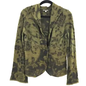 Caamano Alpaca Blazer Womens S Green Granny Boho Career Office Polished Cotttage - Picture 1 of 9