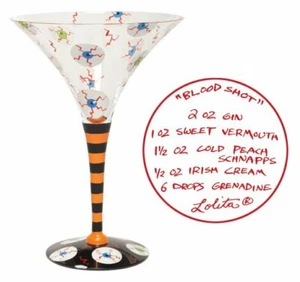 Lolita | BLOODSHOT MARTINI GLASS ✪NEW✪ RARE HALLOWEEN EYES SCARY BLOOD EYEBALLS - Picture 1 of 7
