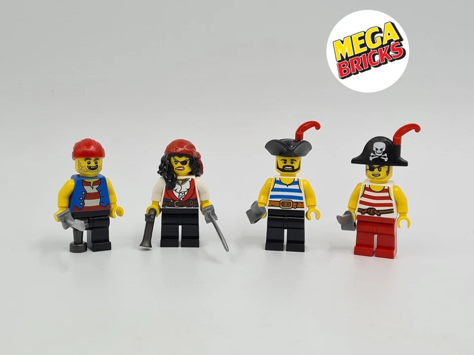 LEGO LOT 4 X FIGURINE PIRATE PERSONNALISÉ REF INT PI4567 *NEUF* BIEN LIRE!! - Photo 1/1