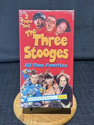 The Three Stooges: All Time Favorites 2 Tape Set ( VHS ) Comedy - Image 1 of 3