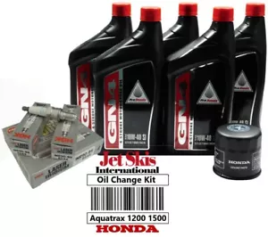 Honda Aquatrax F12 F12X R12 R12X F15 F15X Oil Change Kit Oil Filter NGK IMR9D-9H - Picture 1 of 7