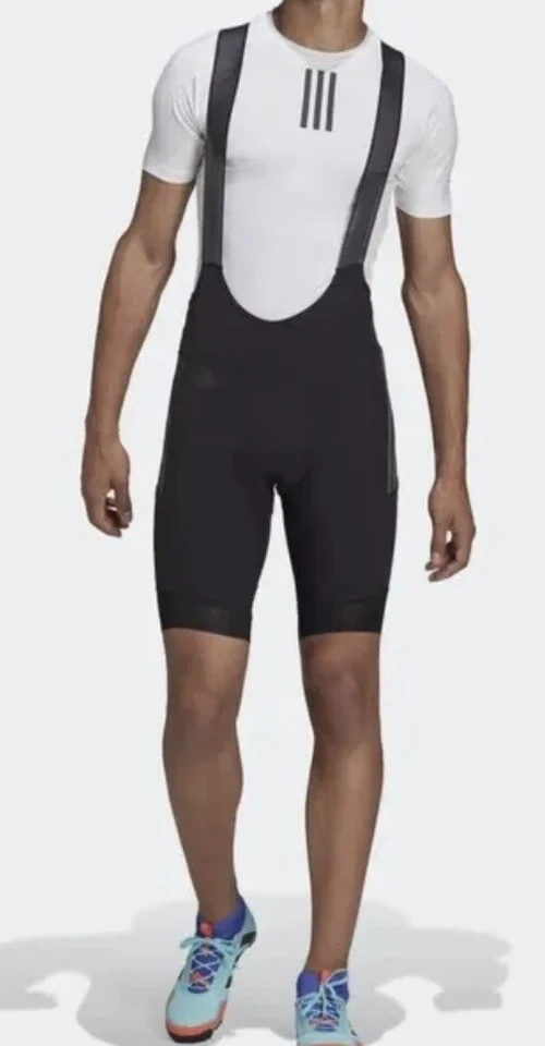 adidas Primegreen Adiventure Cycling Bib Tights Men's Size S Black H51171