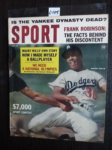 VINTAGE 1963 SPORT MAGAZINNE MURRAY WILLS FRANK ROBINSON PICTURE  COLOUR    L105 - Imagen 1 de 2