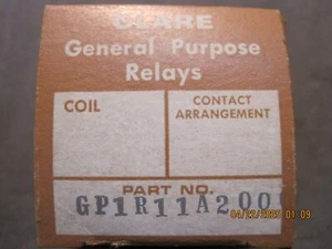 C.P. Clare GP1R11A200 RELAY NEW - Picture 1 of 1