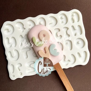Alphabet Uppercase Letters Silicone Mold, 28 cavities - Picture 1 of 7