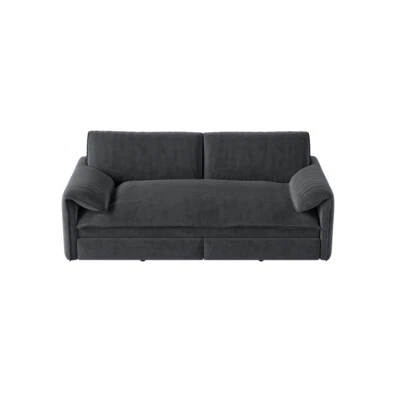 Upholstered Sleeper Sofa w/Pull Out Bed Convertible Sofa Queen Size Couch Bed - Image 1 of 4