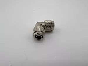 Alphacool 10/8mm (8x1mm or 1/4 inch ID) 90 degree elbow compression fitting - Picture 1 of 3