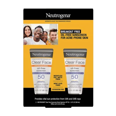 Neutrogena Clear Face Liquid Oil-free Sunscreen Lotion Pack of 2 NO SHIP TO CA Foto 1 de 2