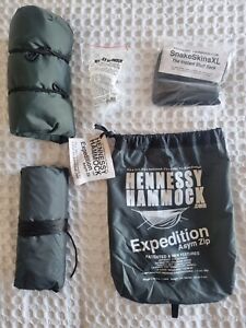 Hennessy Hammock Expedition Asym Zip With Rain Catcher And Snake Skin SF Hunting