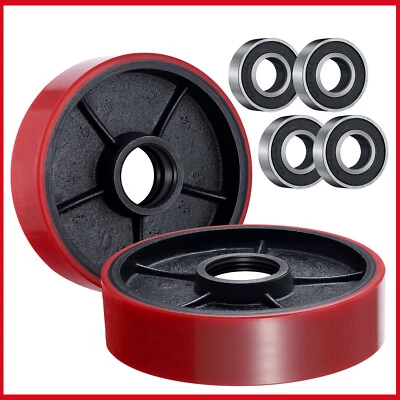 7"x2"Pallet Jack/Truck Steering Rear Wheels Replacement Kits With Bearings