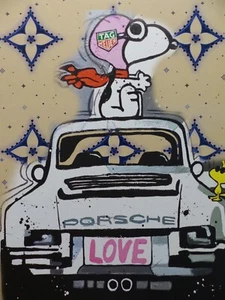 DEATH NYC "im wertigen Holzrahmen" Lithografie ltd.Edit. of  "Porsche" 3D Siegel - Bild 1 von 11