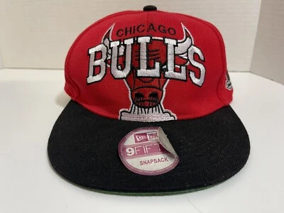 Chicago Bulls 59Fifty Sombrero Snapback New Era Gorra Rojo y Negro Bordado Foto 1 de 4