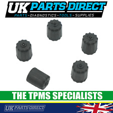 TPMS SAFE Tyre Valve Caps for Oldsmobile - Black Plastic Tyre Pressure Caps