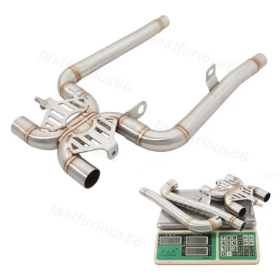 Slip For Triumph Bonneville T100  T120 Black 21-24 Exhaust Mid Link Pipe Steel - Image 1 of 4