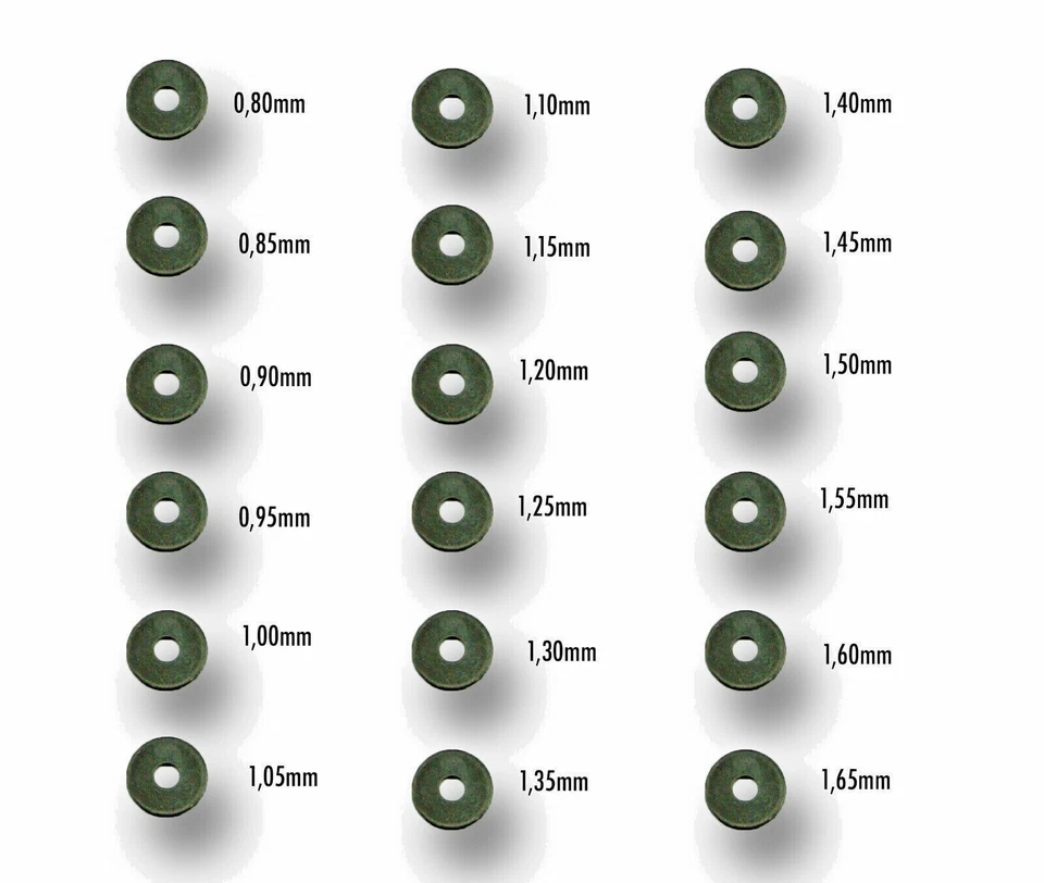 Einstellscheiben Einstellplättchen für Einspritzdüsen 11,5 x 3,2mm Sortiment - Image 1 of 1