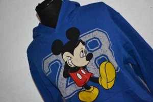 Suéter con capucha 36595 Disney Mickey Mouse azul 100 % algodón talla grande para mujer - Imagen 1 de 6