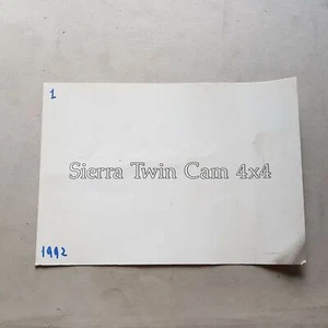 Ford Sierra 2.0 i Twin Cam 4x4 depliant ITALIANO originale brochure  - Foto 1 di 2