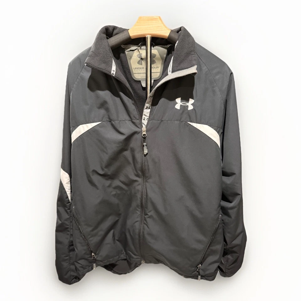 Мужская ветровка LG Under Armour с черной подкладкой на молнии и ложным воротником - Изображение 1 из 4