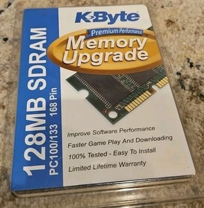 K-Byte 128MB,SDRAM 16x64 PC 100 168 pin  - Picture 1 of 4